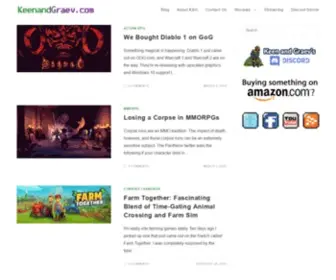 Keenandgraev.com(Keen and Graev's Video Game Blog) Screenshot