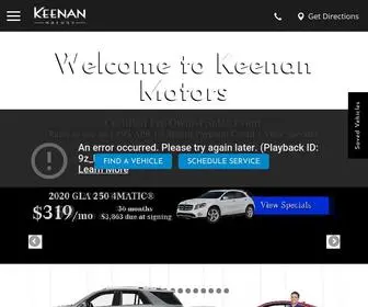 Keenanmercedes.com Screenshot