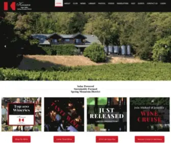 Keenanwinery.com(Napa Valley Spring Mountain District) Screenshot