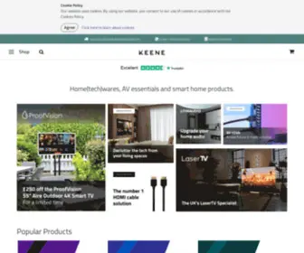 Keene.co.uk(Making AV Happen) Screenshot