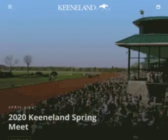 Keeneland.com(Home) Screenshot