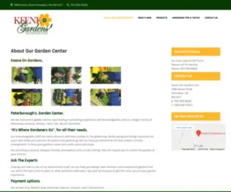 Keeneongardens.ca(Keeneongardens) Screenshot