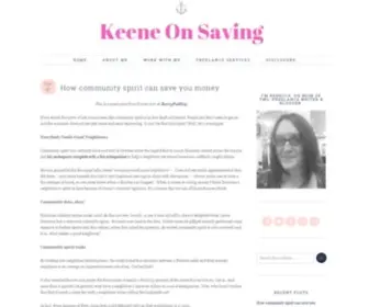 Keeneonsaving.co.uk(Keene On Saving) Screenshot