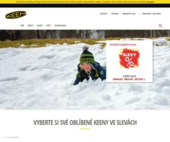 Keenfootwear.cz(Keen) Screenshot