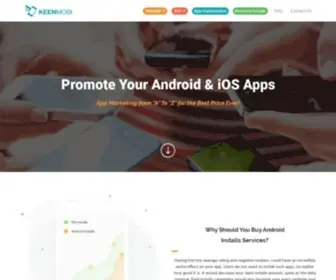 Keenmobi.com(Promote Your Android & iOS Mobile Apps) Screenshot