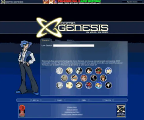 Keenspace.com(Comic Genesis) Screenshot