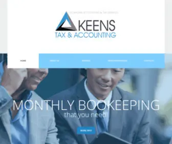 Keenstax.com(Keens Tax Service Inc) Screenshot