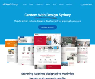 Keentodesign.com.au(High-quality Custom Website Design) Screenshot