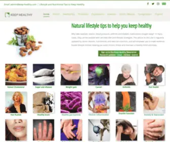 Keep-Healthy.com(Lifestyle and nutritional tips to keep healthy) Screenshot