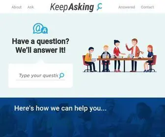Keepasking.com(Redirecting) Screenshot