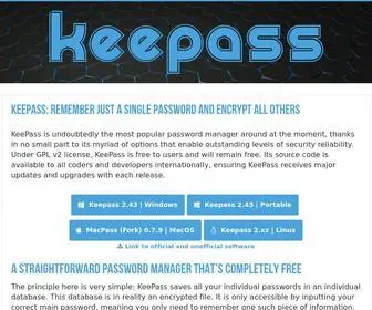 Keepass.com(Download Keepass for PC and Mac) Screenshot