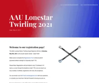 Keepaustintwirling.com(AAU Lonestar Twirling) Screenshot