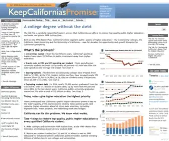 Keepcaliforniaspromise.org(Keep California's Promise) Screenshot