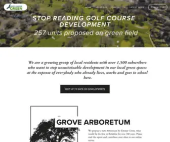 Keepemmergreen.com(Against Reading Golf Course Development) Screenshot