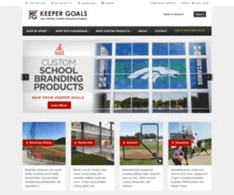 Keepergoals.com(Our aim is to help you find the best athletic equipment for your athletic facility) Screenshot