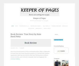 Keeperofpages.com(Reviews and ramblings from my pages) Screenshot