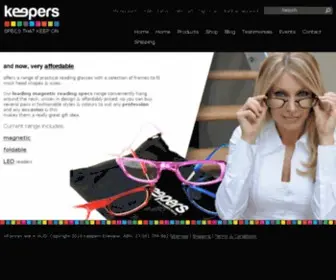 Keepers.net.au(Keepers Eyewear) Screenshot