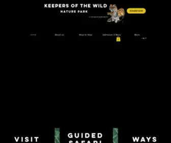 Keepersofthewild.org(Animal Sanctuary) Screenshot