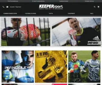 Keepersport.de(#KeepItAll. Onlineshop für Torhüter mit einer Riesenauswahl an Torwart) Screenshot