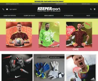 Keepersport.it(KEEPERsport Italia lo specialista per i portieri italiani) Screenshot