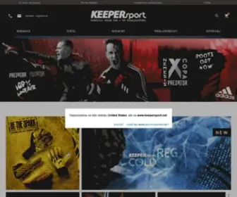 Keepersport.sk(Brankárske rukavice a veľa iných produktov pre brankára) Screenshot