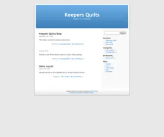 Keepersquits.com(Keepers Quilts) Screenshot