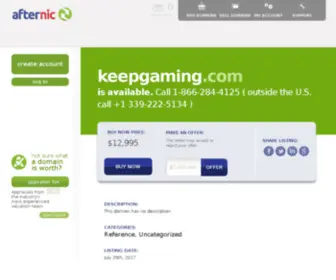 Keepgaming.com(Forsale Lander) Screenshot