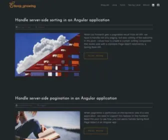 Keepgrowing.in(Software development with care) Screenshot