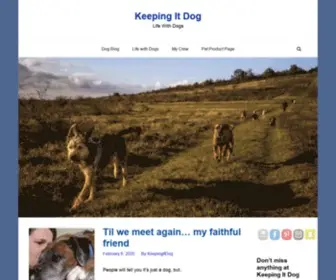 Keepingitdog.com(Keepingitdog) Screenshot