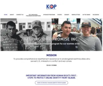 Keepingourpromise.org(Keeping Our Promise Inc) Screenshot