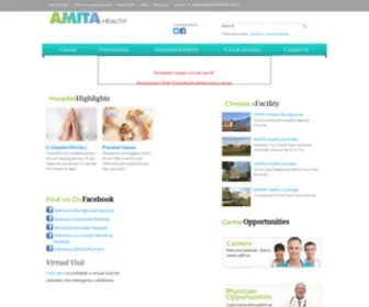 Keepingyouwell.com(AMITA Health) Screenshot