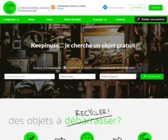 Keepinuse.ch(Donner c'est recycler) Screenshot