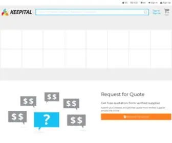 Keepital.com(Global B2B Marketplace To Advertise Your Business Online) Screenshot