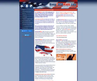 Keepitusamade.com(Recycle US Dollars) Screenshot