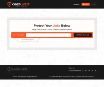 Keeplinks.eu(Protect your links with password and capcha) Screenshot