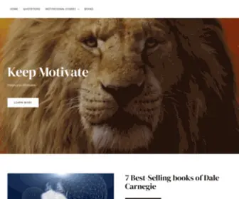 Keepmotivate.com(Home) Screenshot