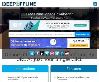 Keepoffline.com(Free Video Downloader) Screenshot