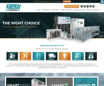 Keepriterefrigeration.com(Commercial Refrigeration Manufacturer for over 75 years. KeepRite Refrigeration) Screenshot