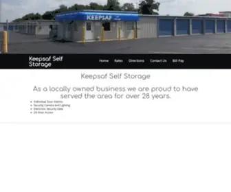 Keepsaf.com(Keepsaf Self Storage) Screenshot