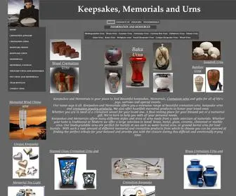 Keepsakesandmemorials.com(Beautiful keepsakes) Screenshot