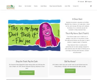 Keepsavannahclean.com(Keep Savannah Clean) Screenshot