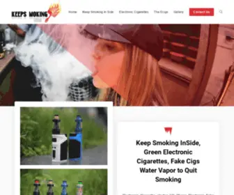 Keepsmokinginside.com(E Cigs) Screenshot