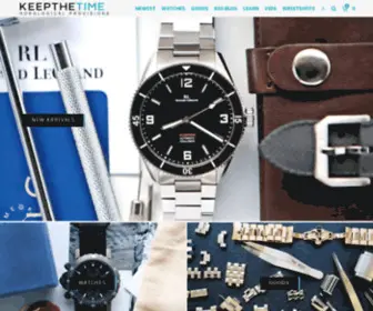 Keepthetime.com(KeepTheTime Watch Store and Blog) Screenshot