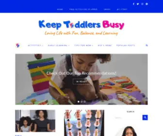 Keeptoddlersbusy.com(Keep toddlers busy) Screenshot