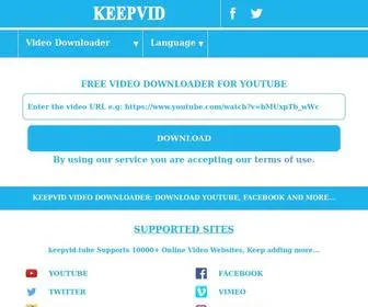 KeepVid.tube(Youtube downloader) Screenshot