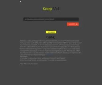 KeepVids.org(KeepVids) Screenshot