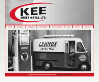 Keesm.ca(Kee Sheet Metal) Screenshot