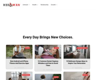 Keeswan.com(Practical Blog for Improving Health & Growth) Screenshot