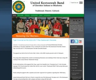 Keetoowahcherokee.org(United Keetoowah Band of Cherokee Indians in Oklahoma) Screenshot