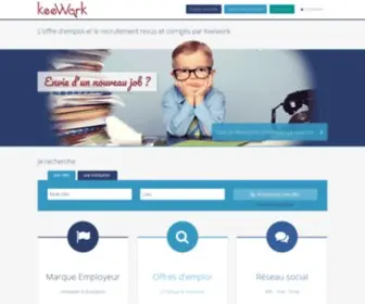 Keework.com(Offres d'emplois et recrutement) Screenshot